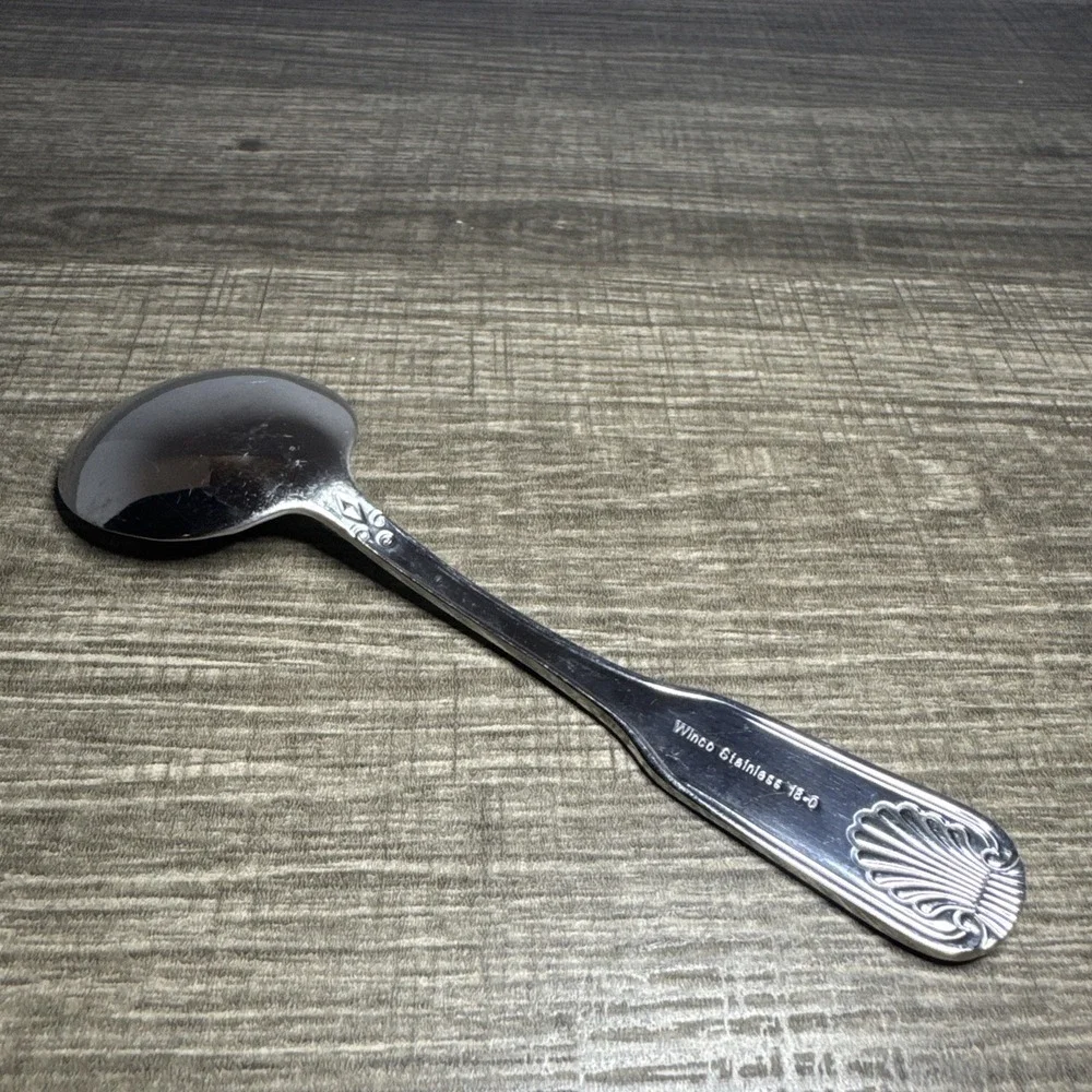 Winco Stainless Steel Bouillon Spoon Soup Spoon 6.25 inch